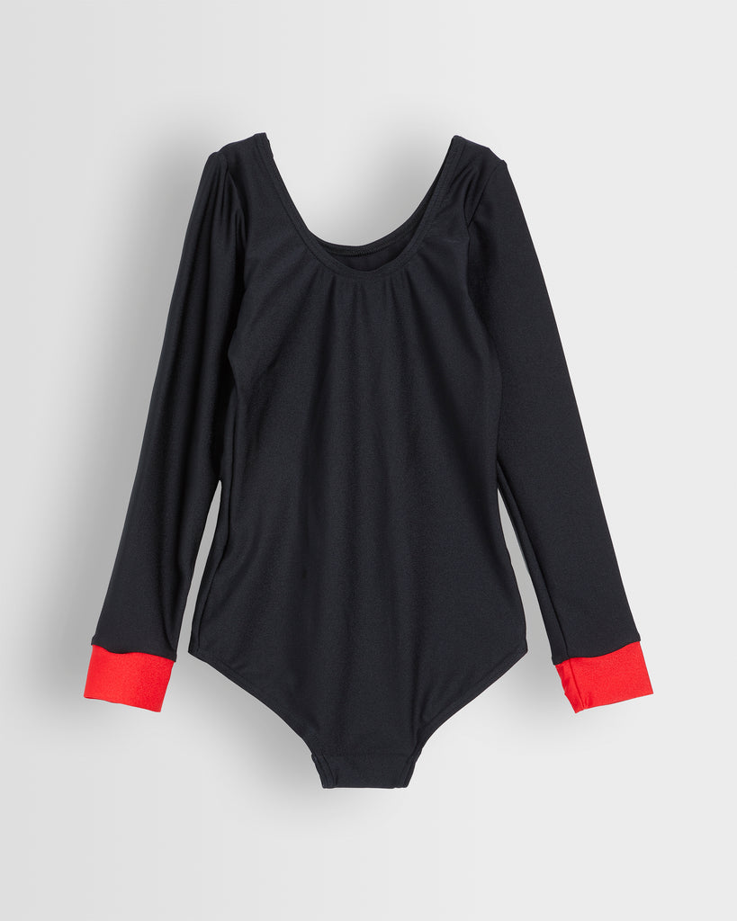 Girls Black/Red Leotard