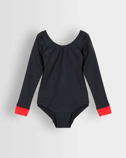 Girls Black-Red Leotard