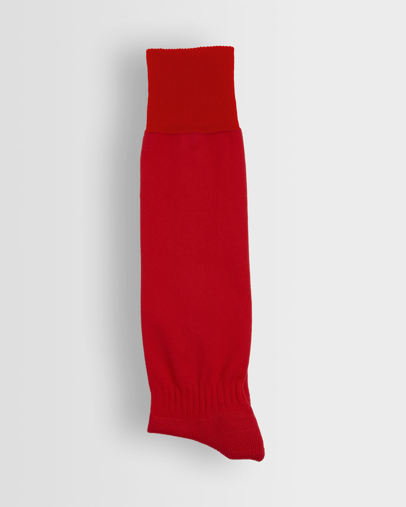 Girls Red Long Games Socks