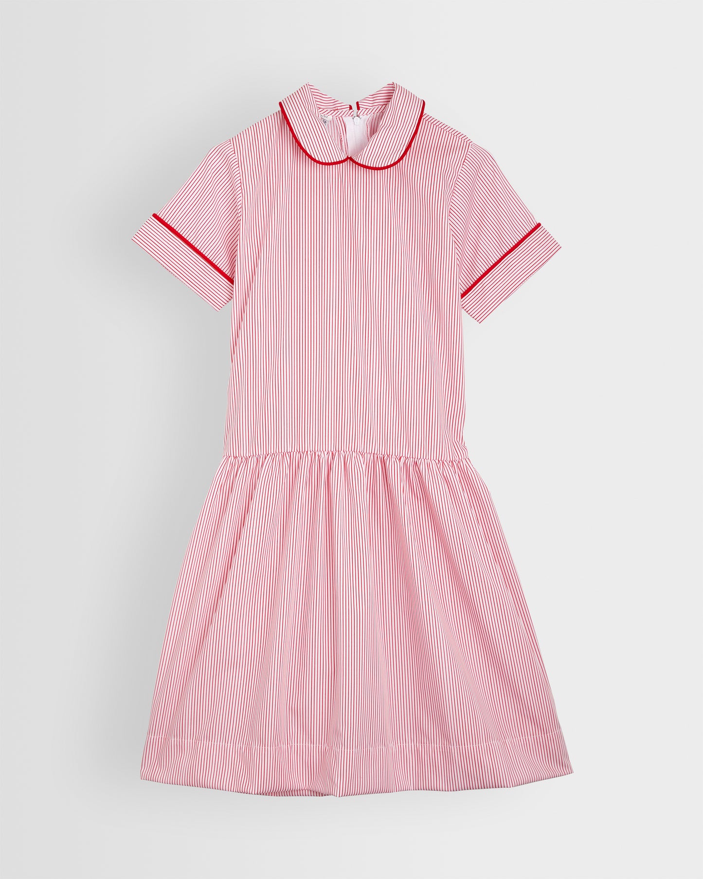 Girls Red-White Summer Dress