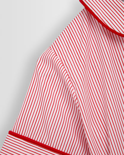 Girls Red-White Summer Dress