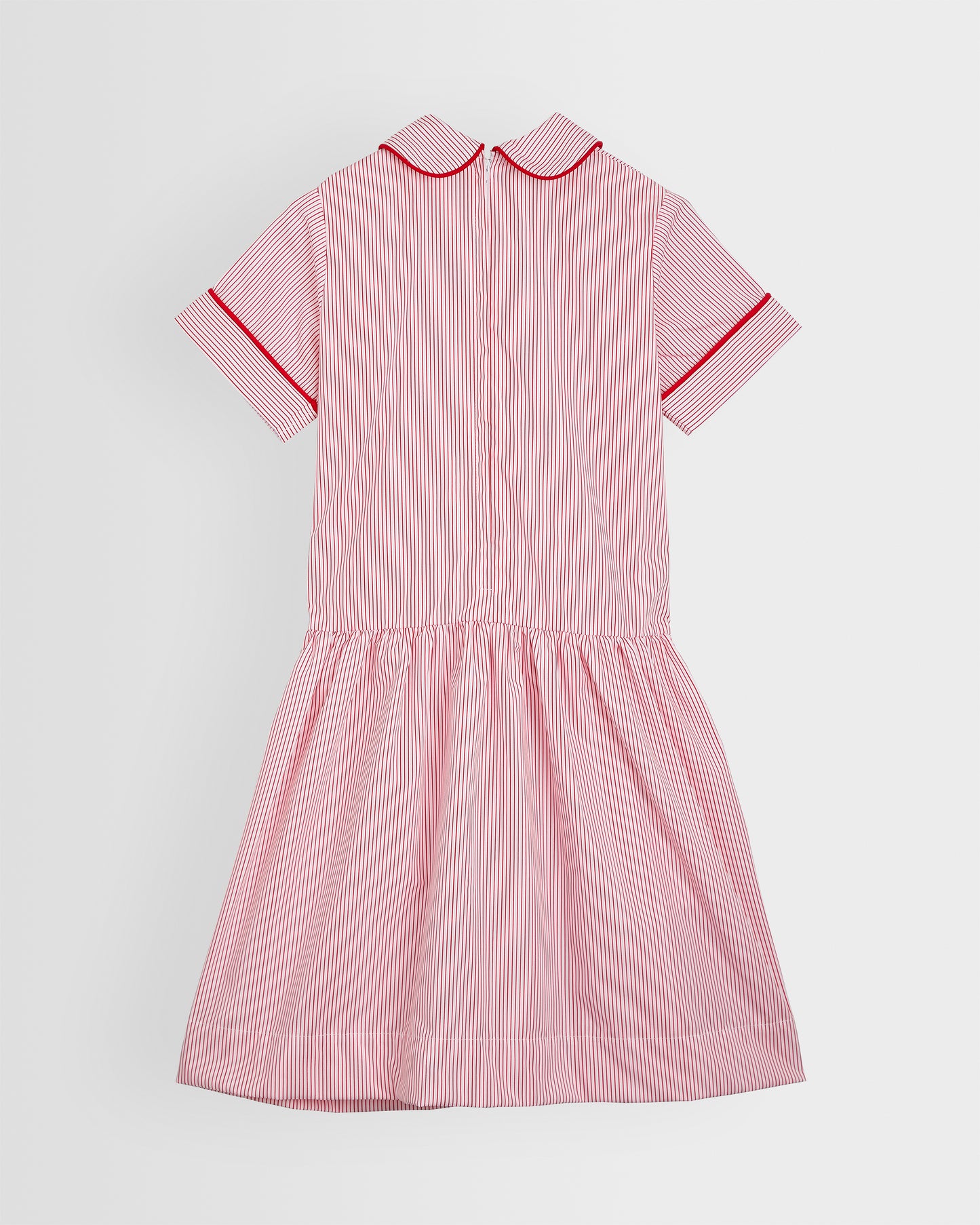Girls Red-White Summer Dress