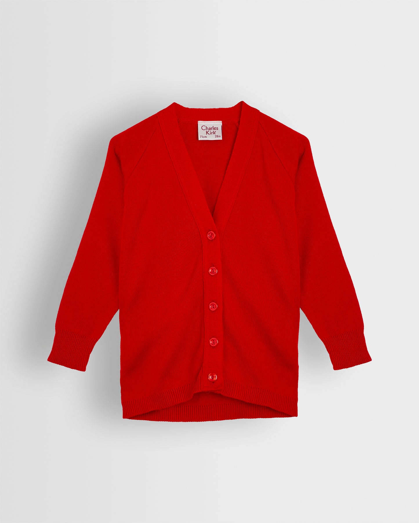 Girls Red Cardigan