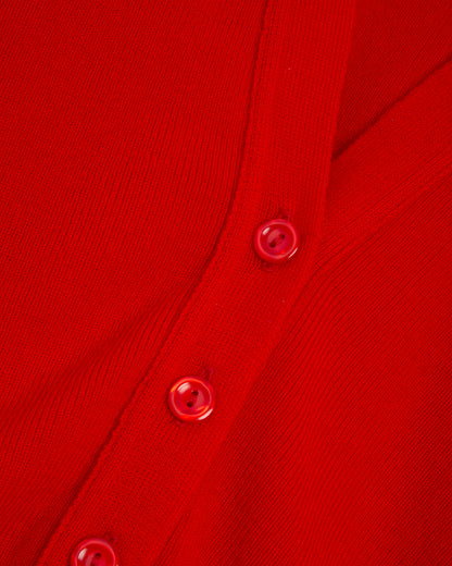 Girls Red Cardigan