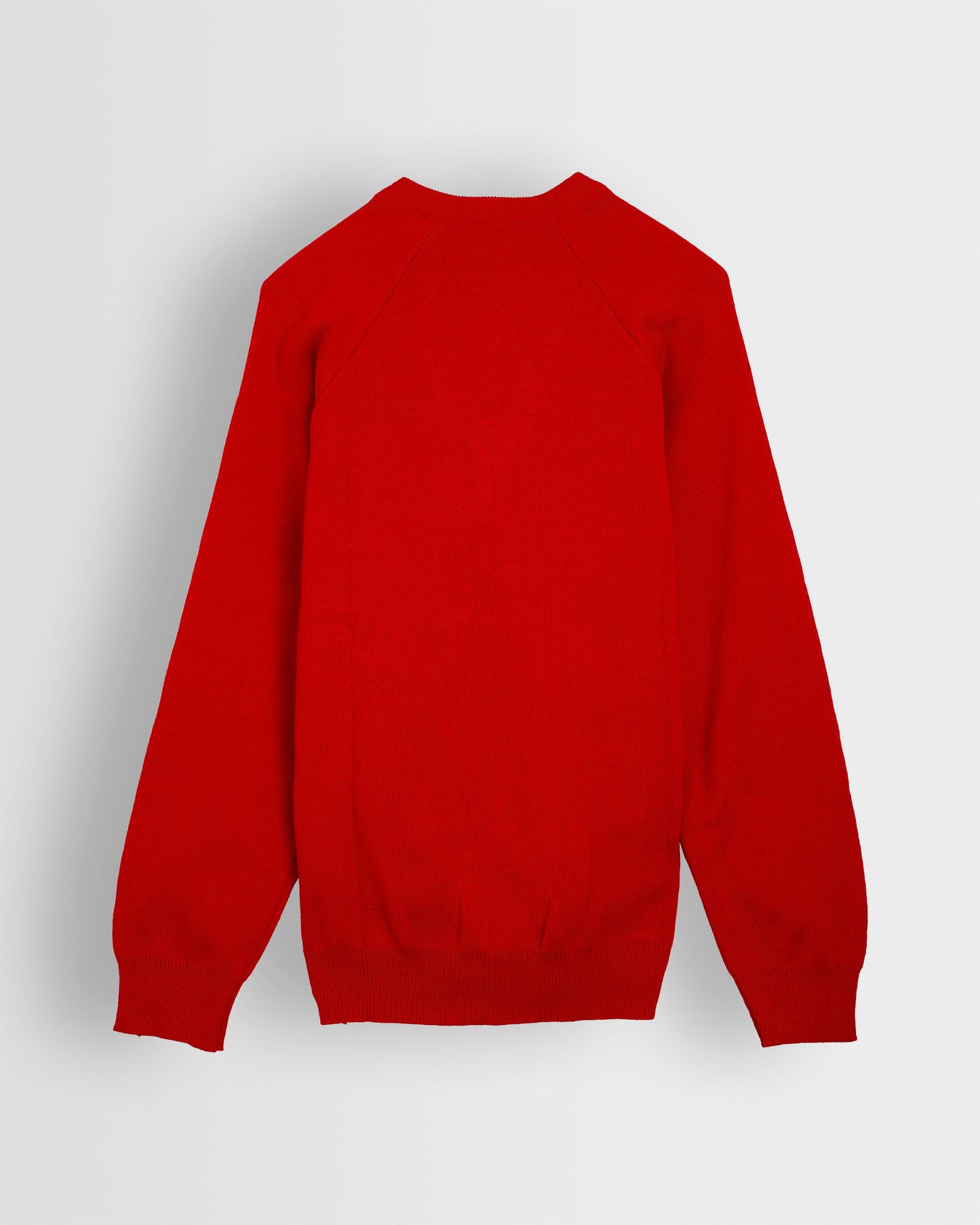 Unisex Red V Neck Pullover