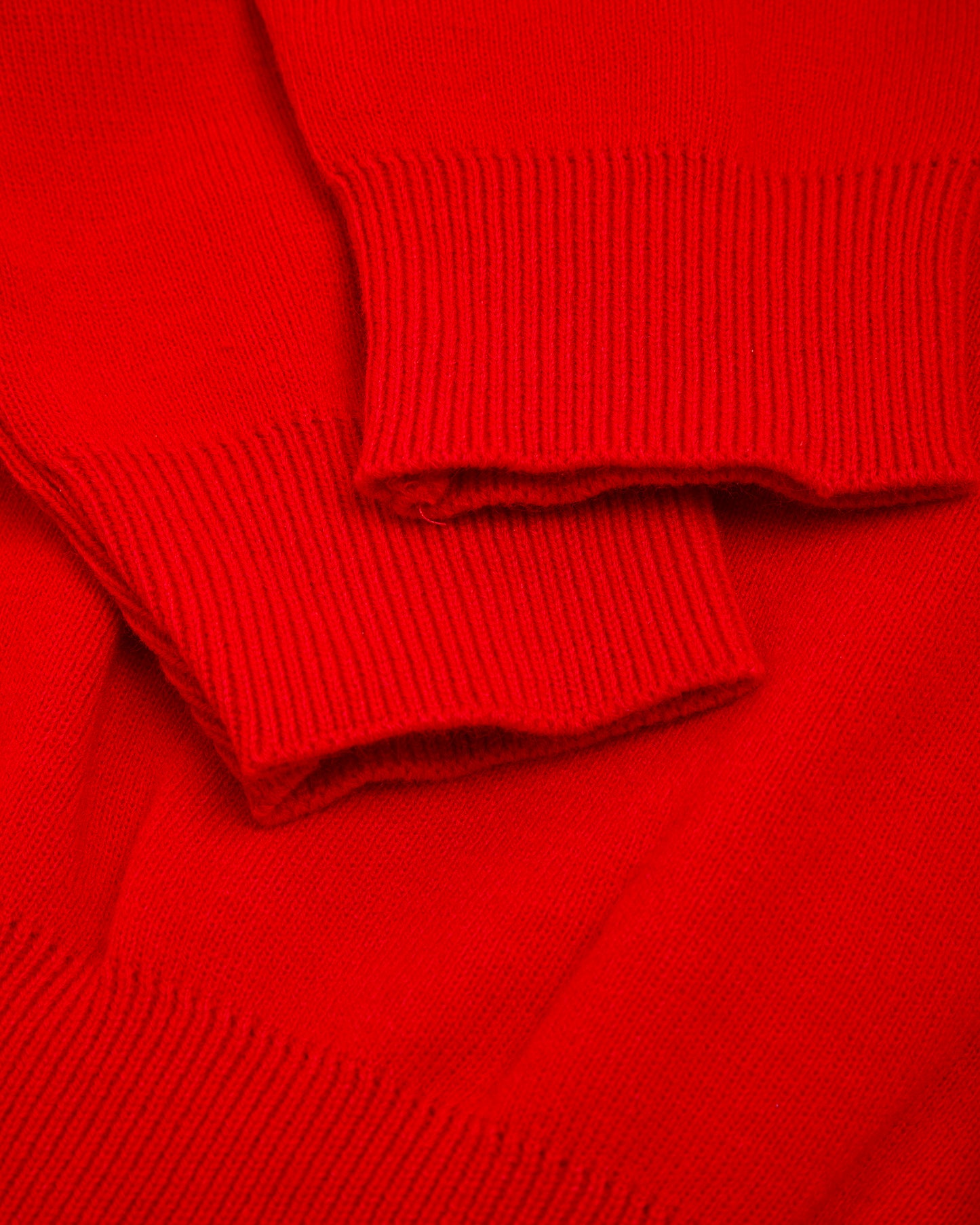 Unisex Red V Neck Pullover