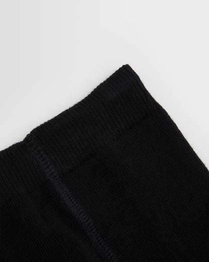 Girls Black Cotton Lycra Tights