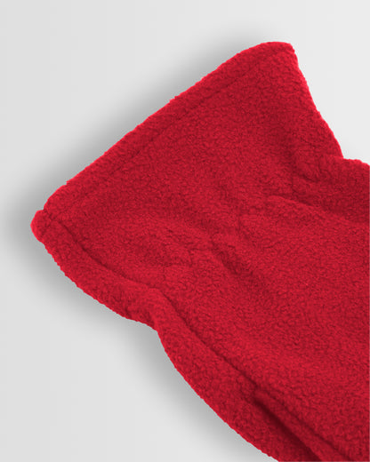 Unisex Red Fleece Gloves