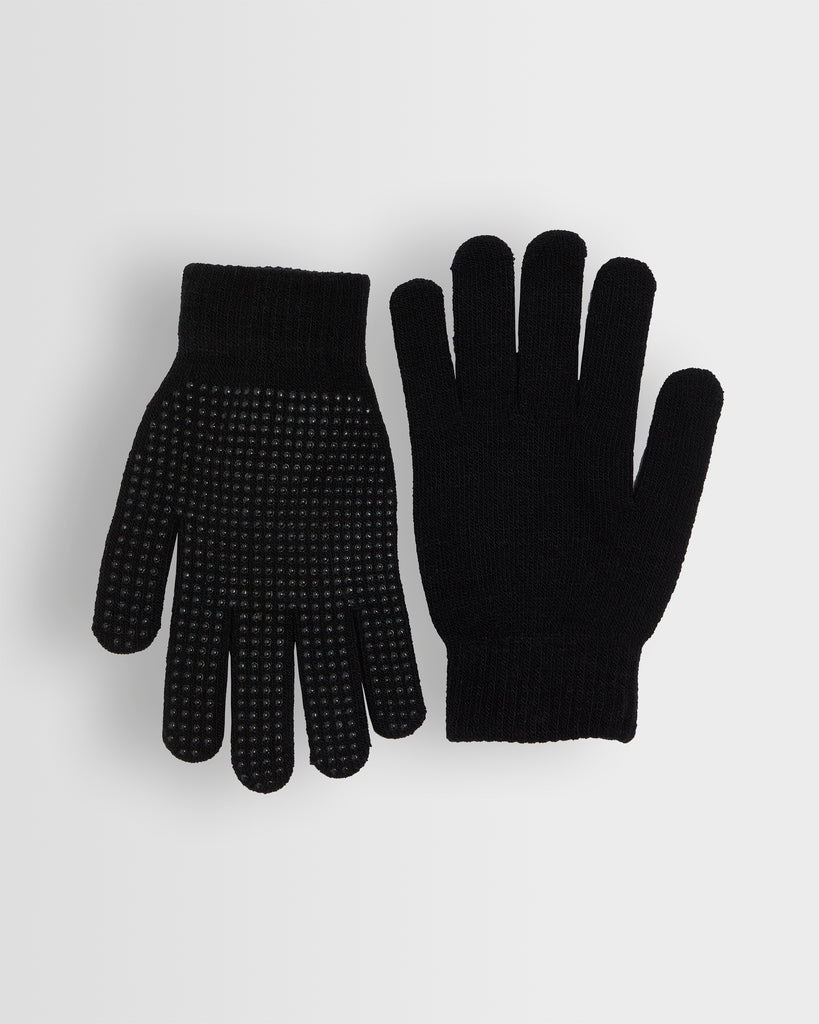 Girls Black Pimple Gloves