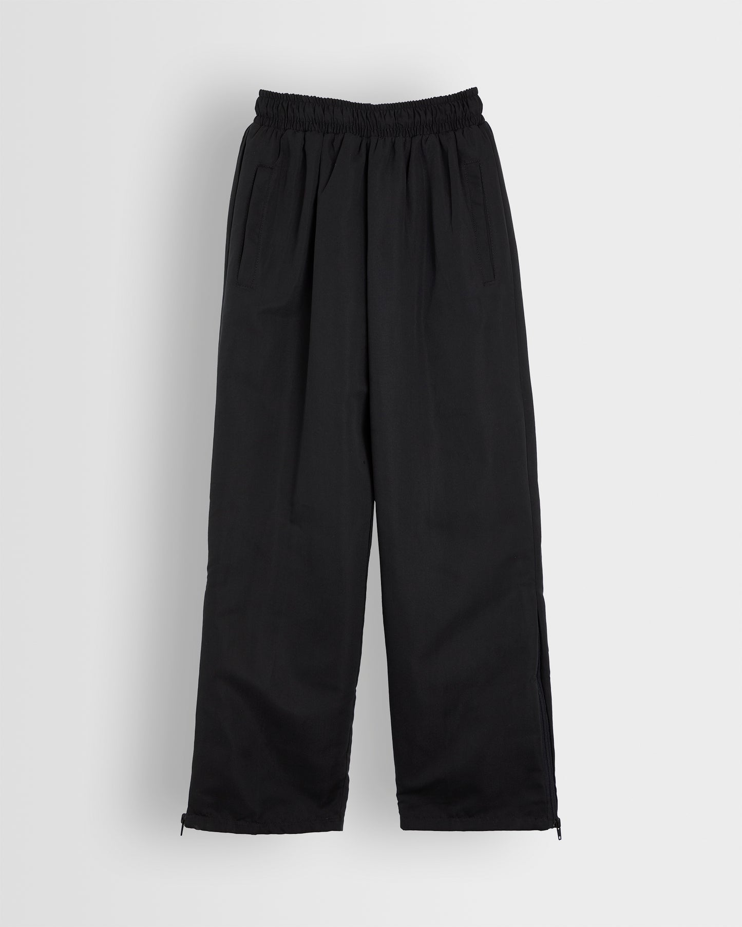 Girls Black Tracksuit Bottoms