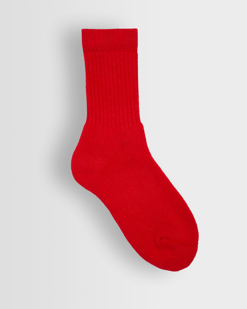 Girls Red Short Games Socks