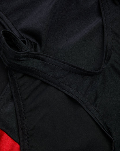 Girls Black-Red Swimsuit