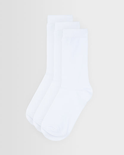 White Ankle Socks- Pack of 3