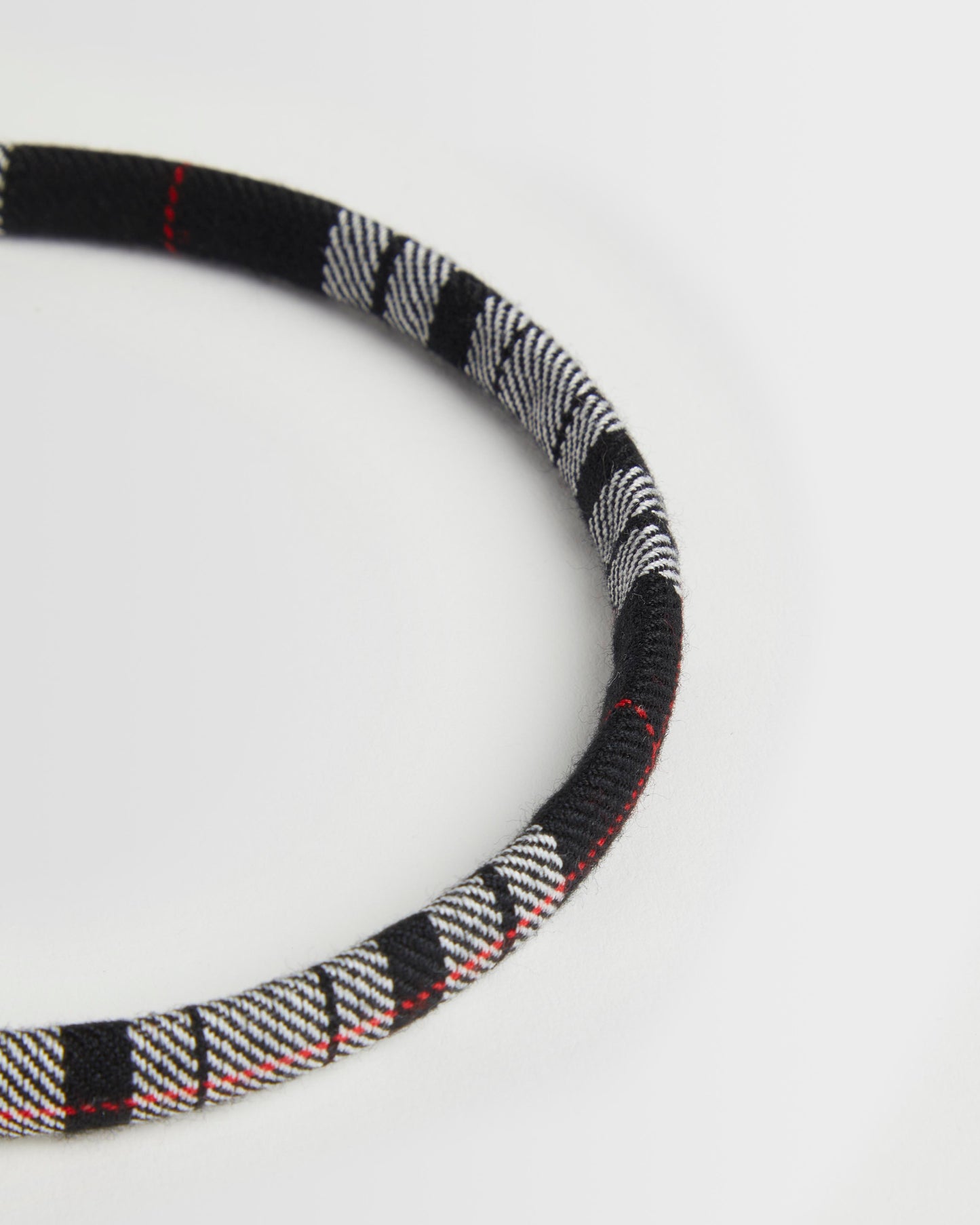 Girls White/Black Winter Alice Band