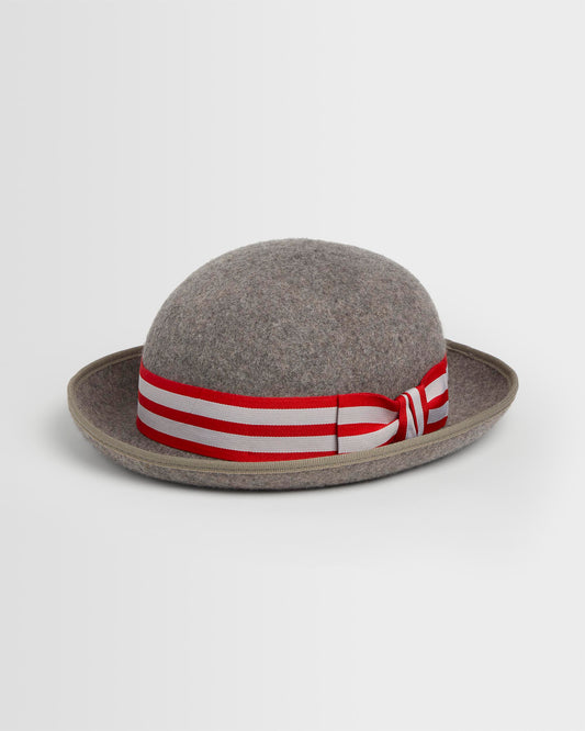 Girls Grey Felt Hat with Band