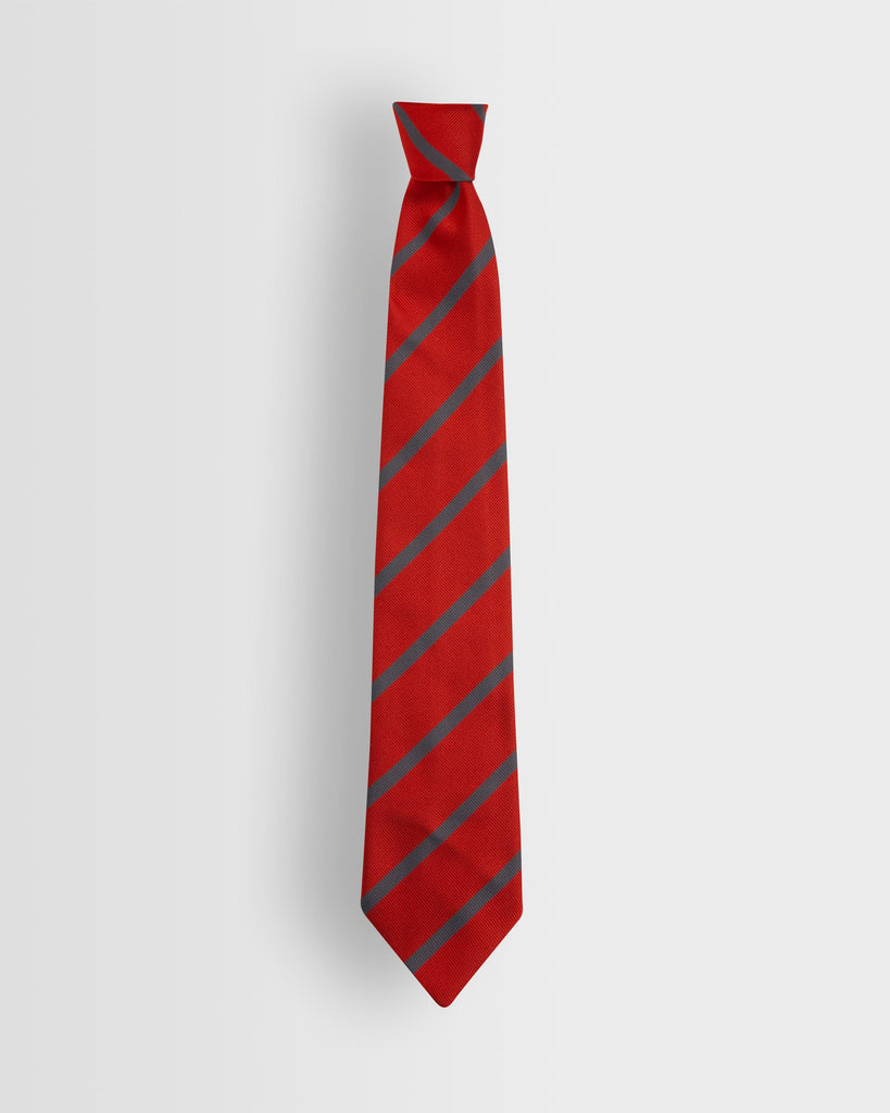 Boys Red/Grey Tie