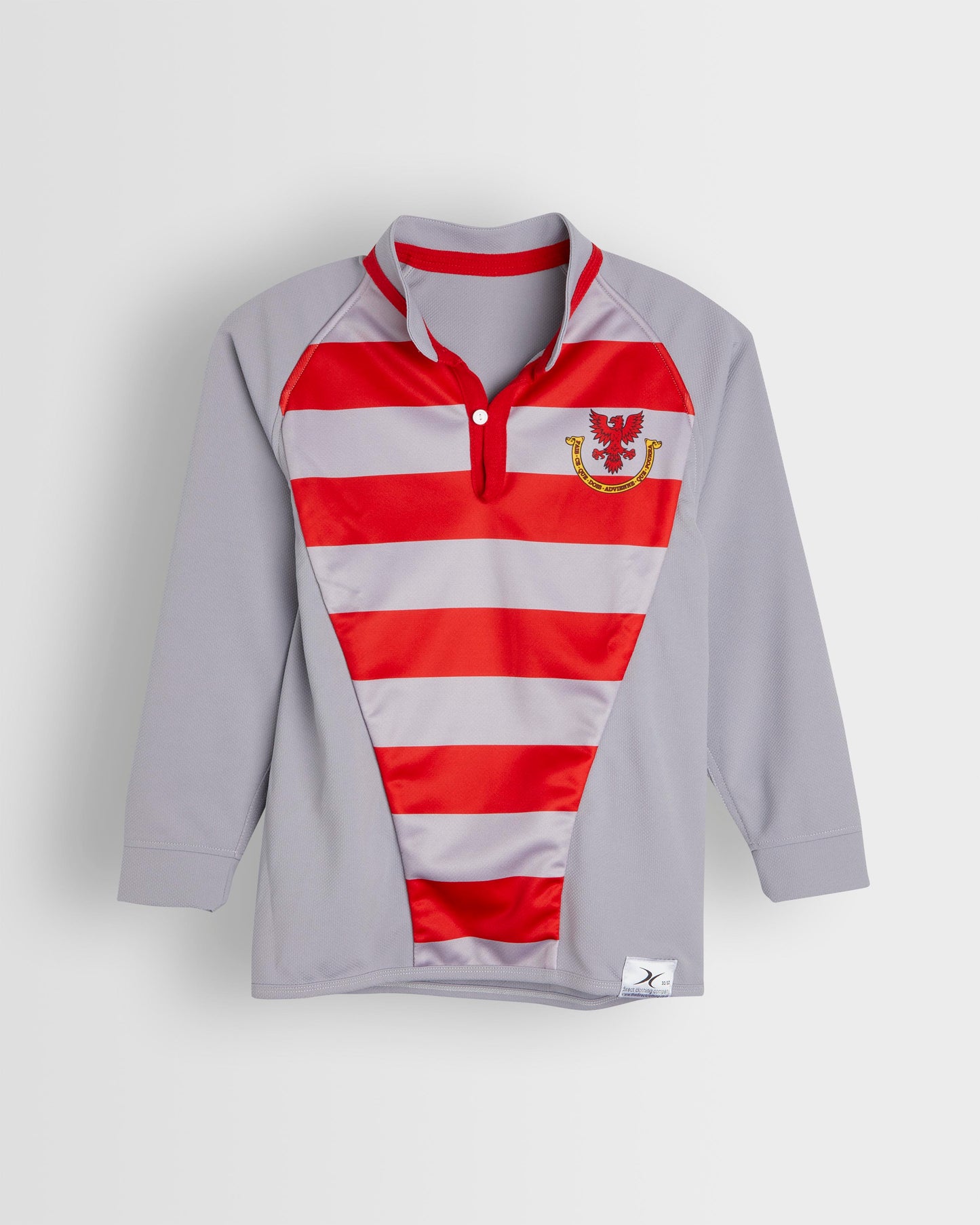 Boys Grey-Red Reversible Rugby Shirt