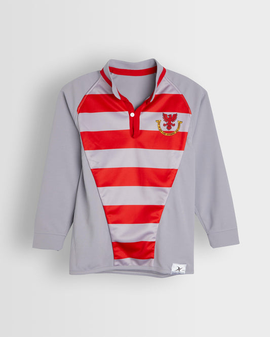 Boys Grey-Red Reversible Rugby Shirt