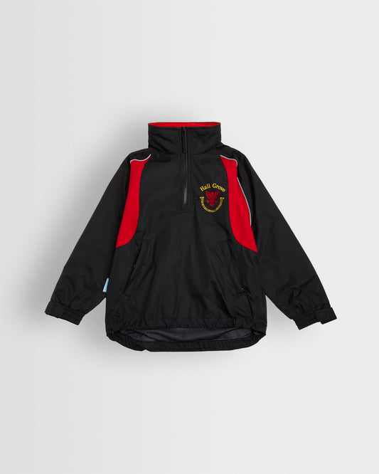 Unisex Black-Red Tracksuit Top