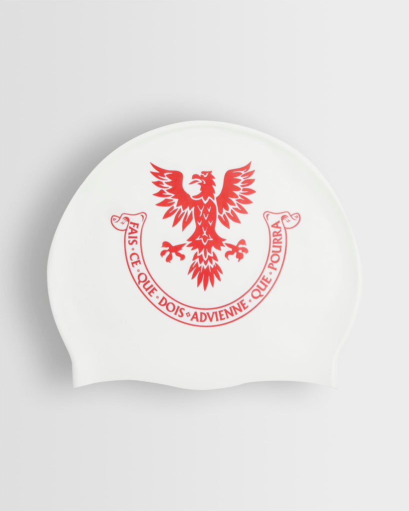 Unisex White Swim Cap