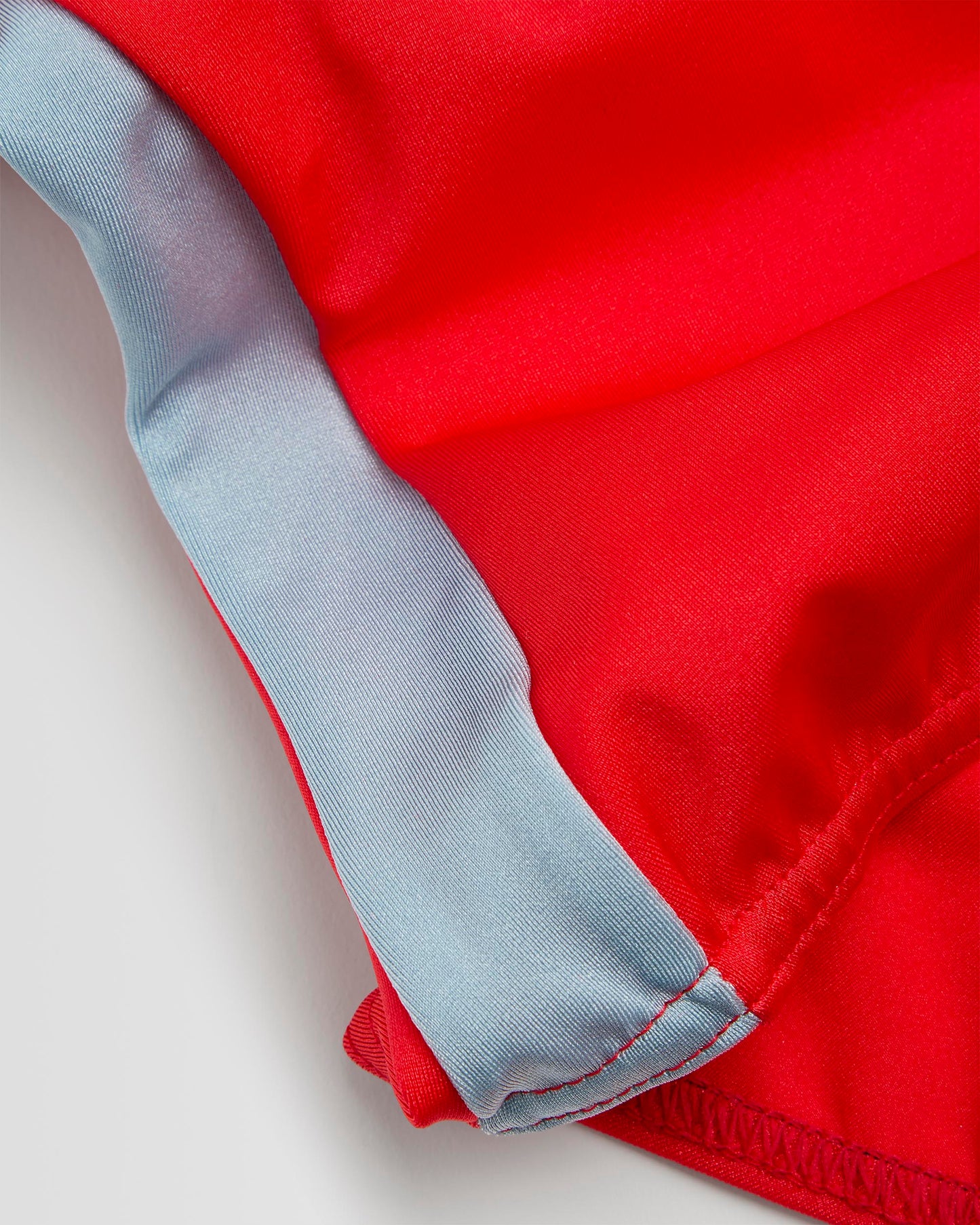 Girls Red-Grey Swimming Costume