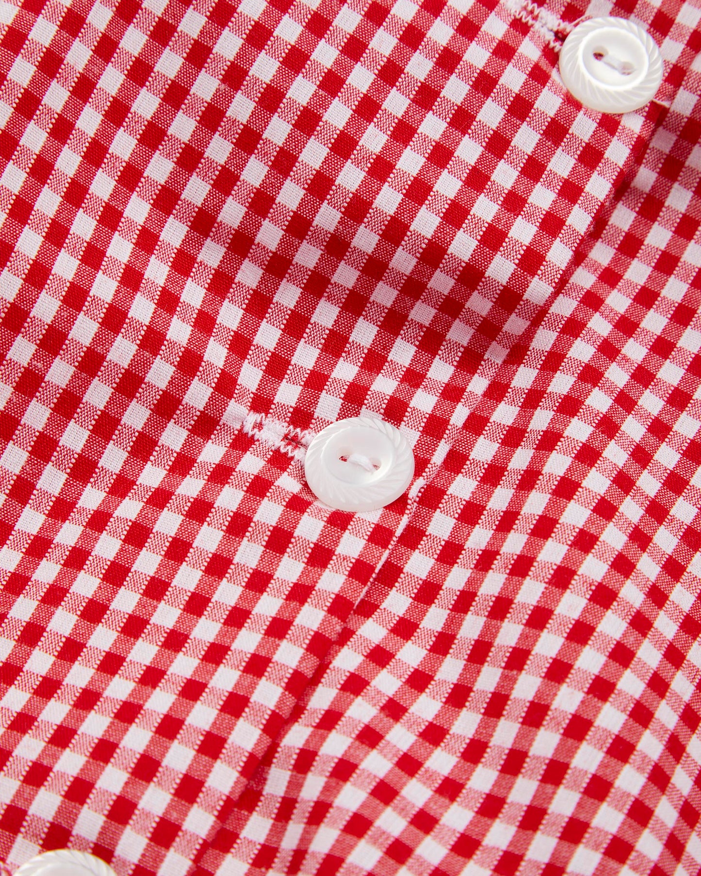Girls Red-White Summer Dress