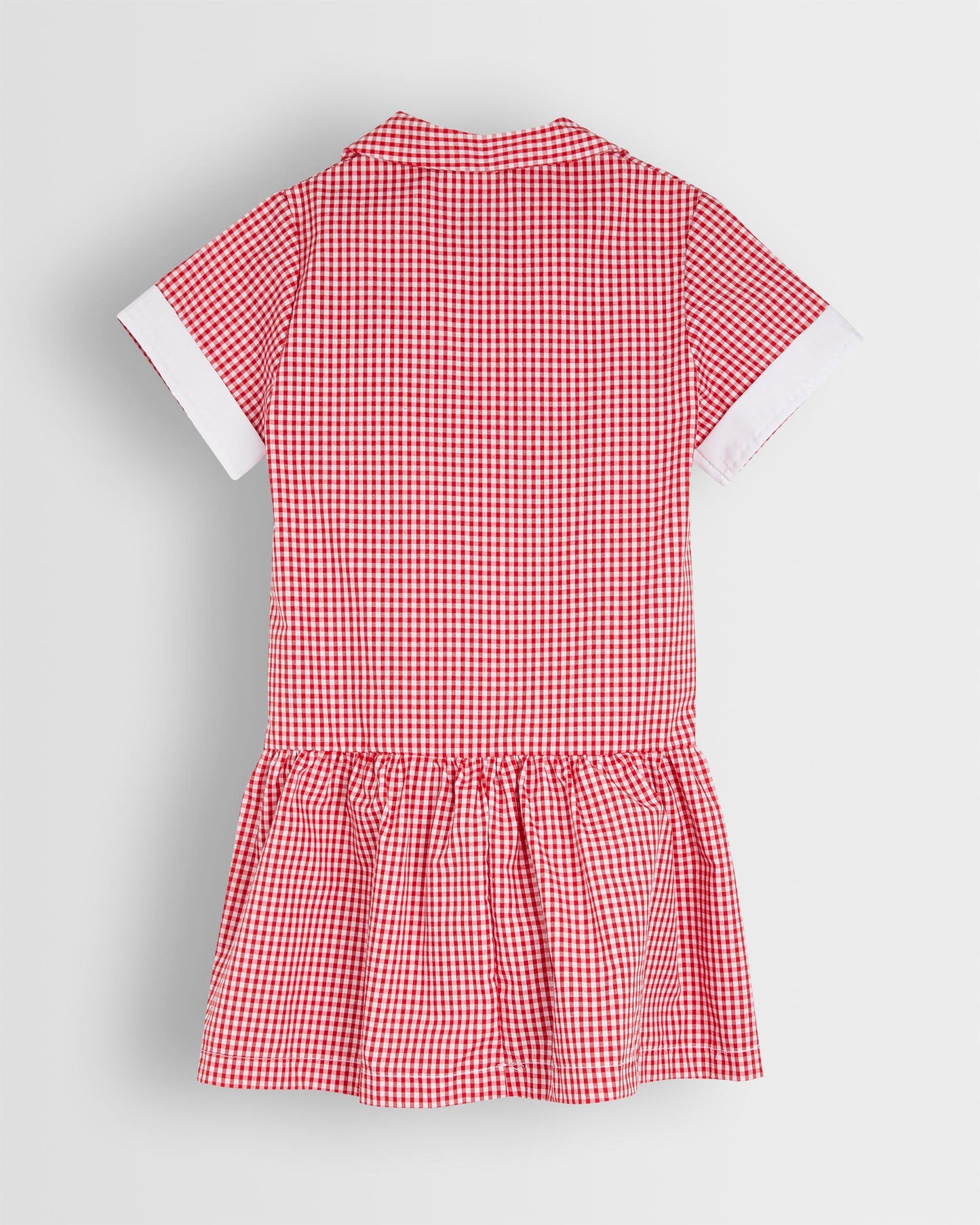 Girls Red-White Summer Dress