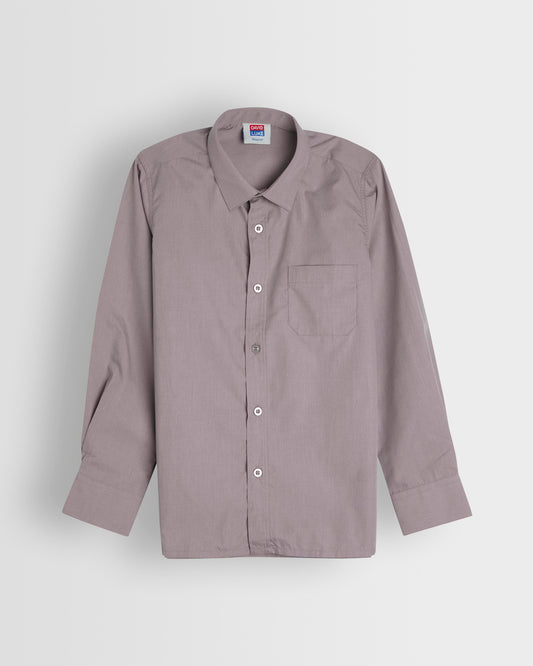 Boys Grey Long Sleeve Shirt- Pack of 2
