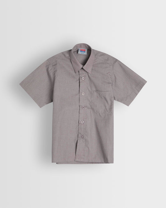 Boys Grey Short Sleeve Shirt- Pack of 2