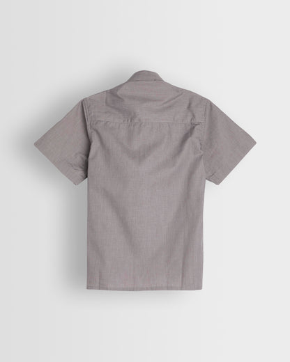 Boys Grey Short Sleeve Shirt- Pack of 2