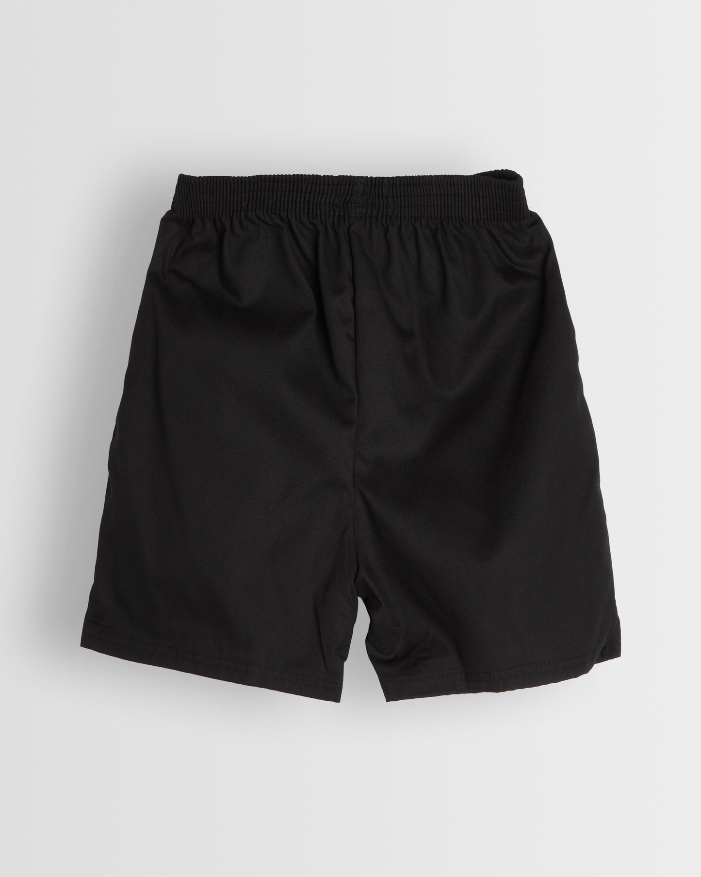 Boys Black Games Shorts with Elastic Waist