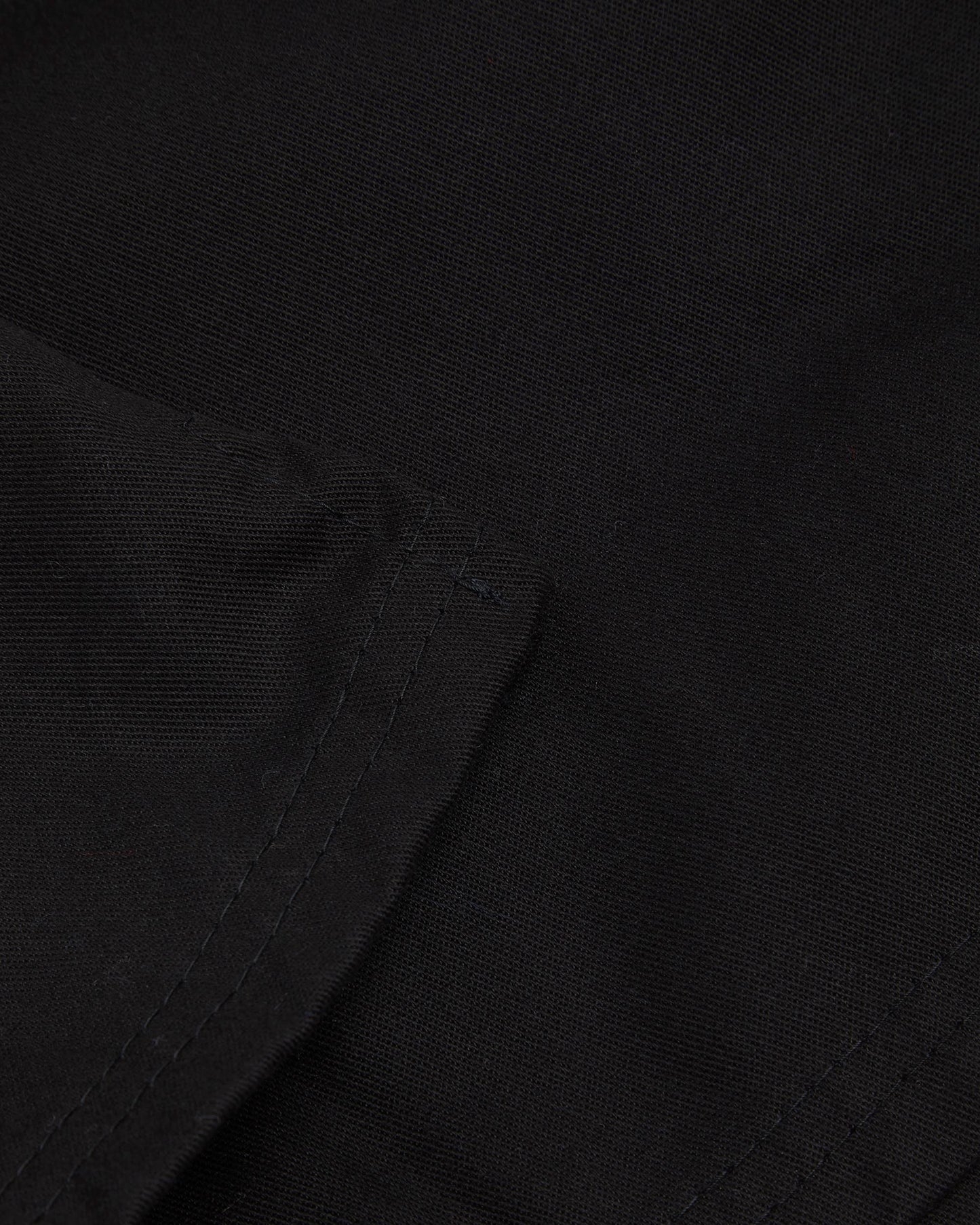 Unisex Black Cotton Shorts