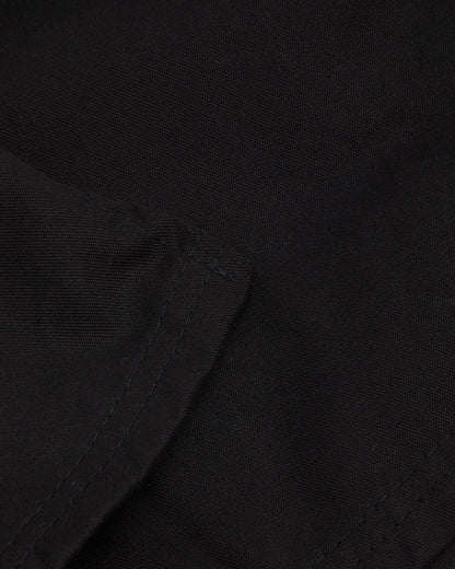 Unisex Black Cotton Shorts