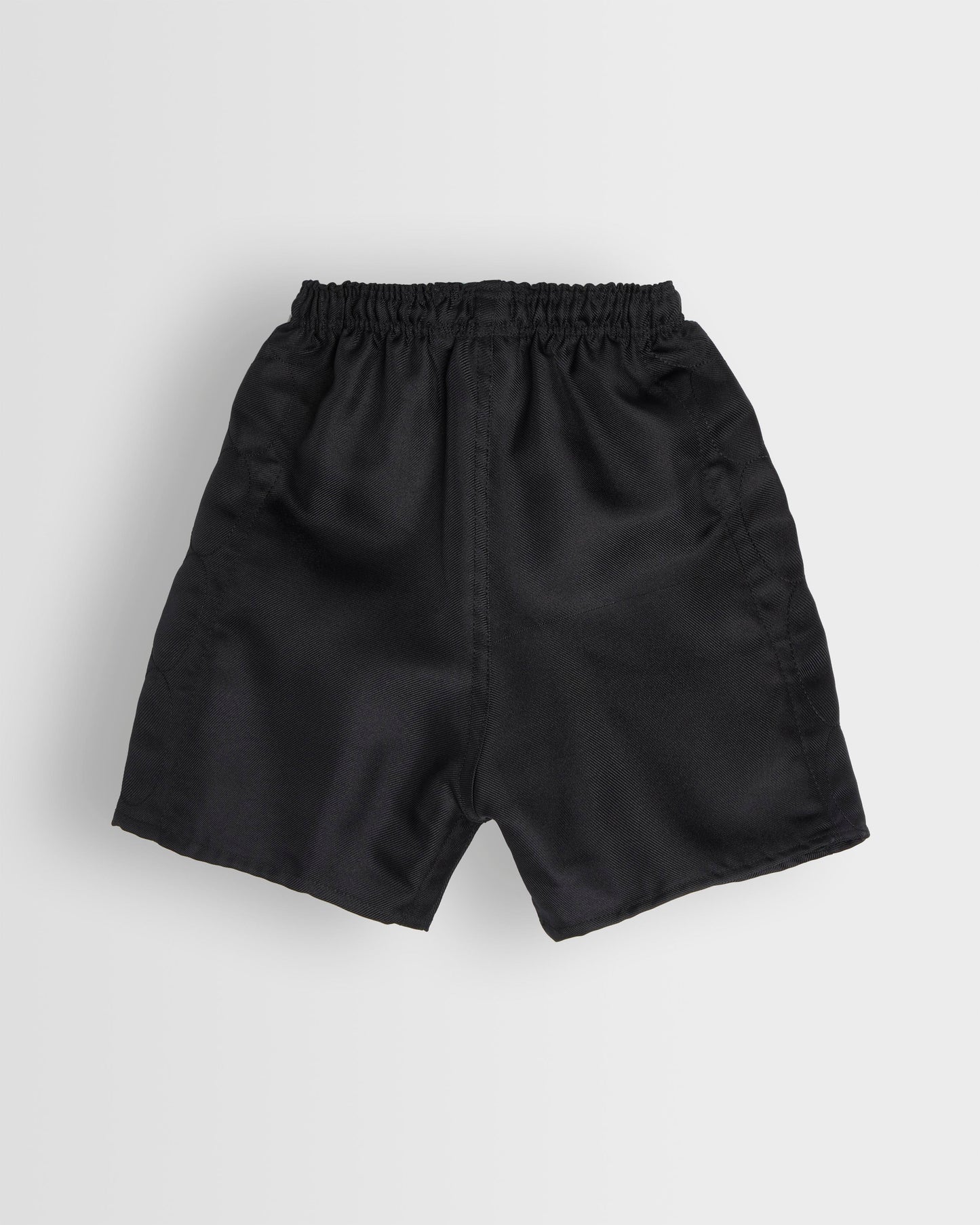 Boys Black Rugby Shorts with Tie Cord