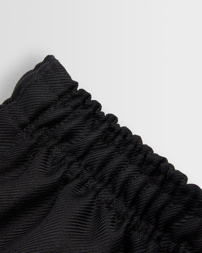 Boys Black Rugby Shorts with Tie Cord