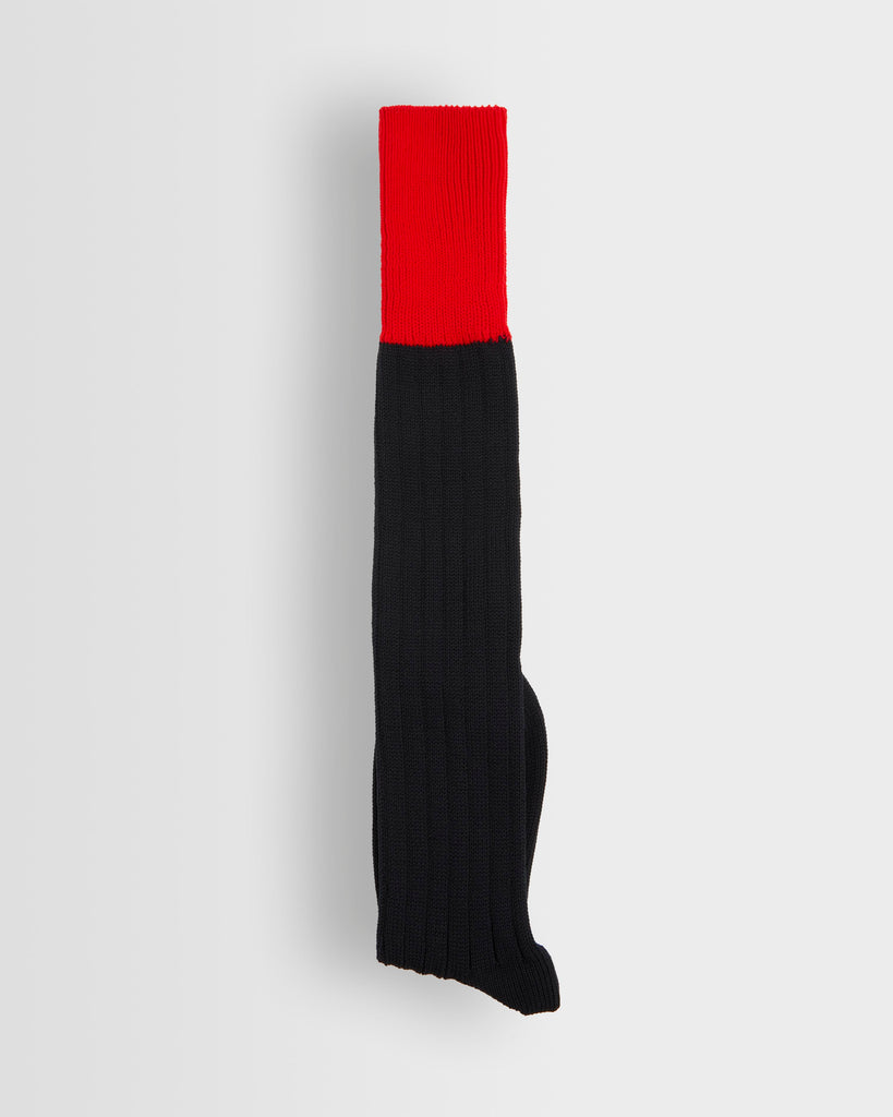Black/Red Rugby Socks