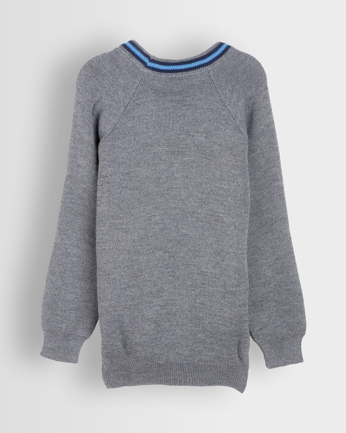 Boys Grey V Neck Jumper