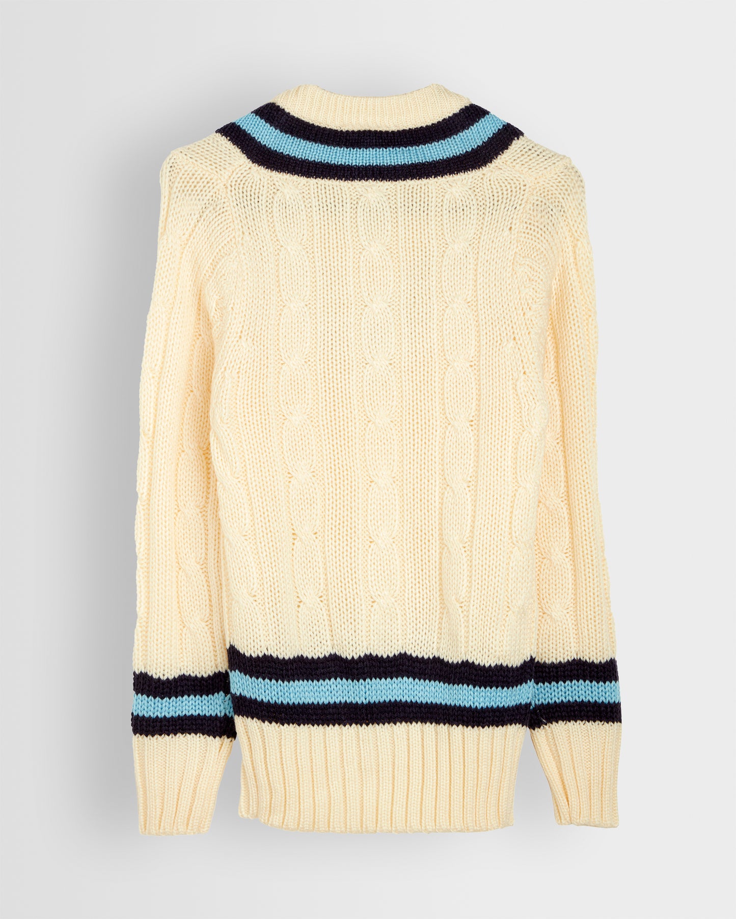 Boys White Cricket Sweater