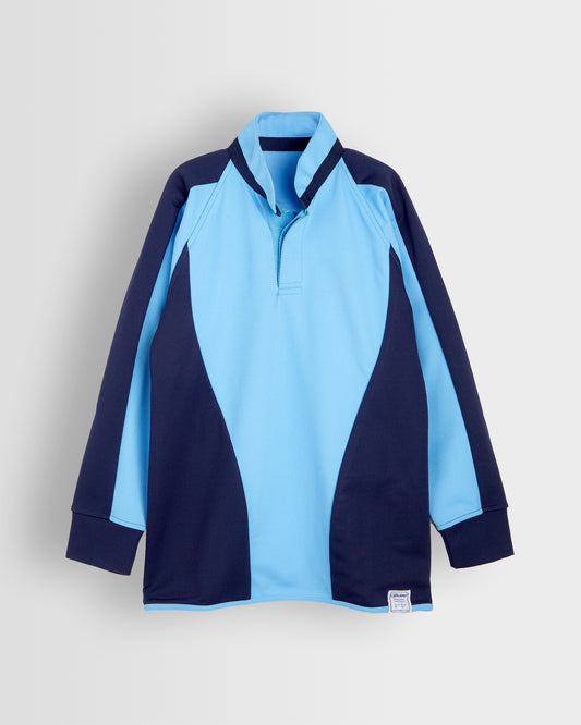 Boys Sky-Navy Reversible Rugby Shirt