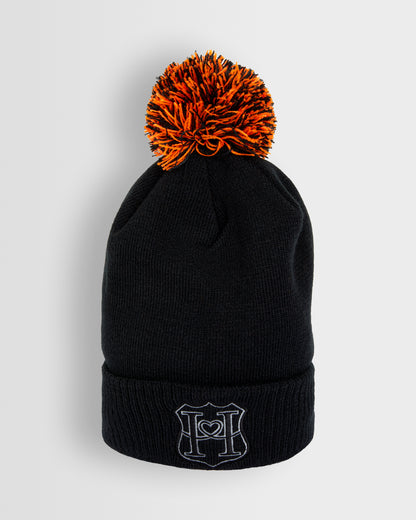 Black PomPom Beanie