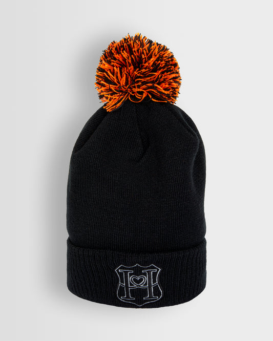 Black PomPom Beanie