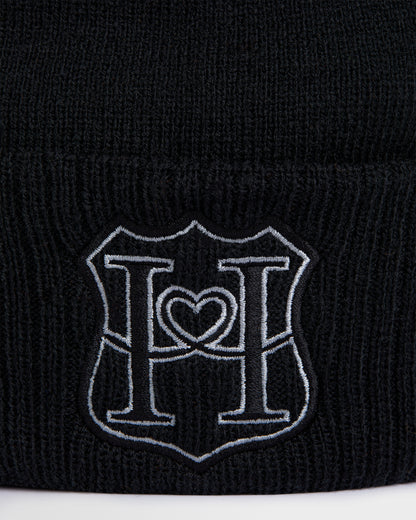 Black PomPom Beanie