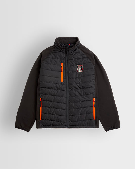 Black-Orange Padded Jacket