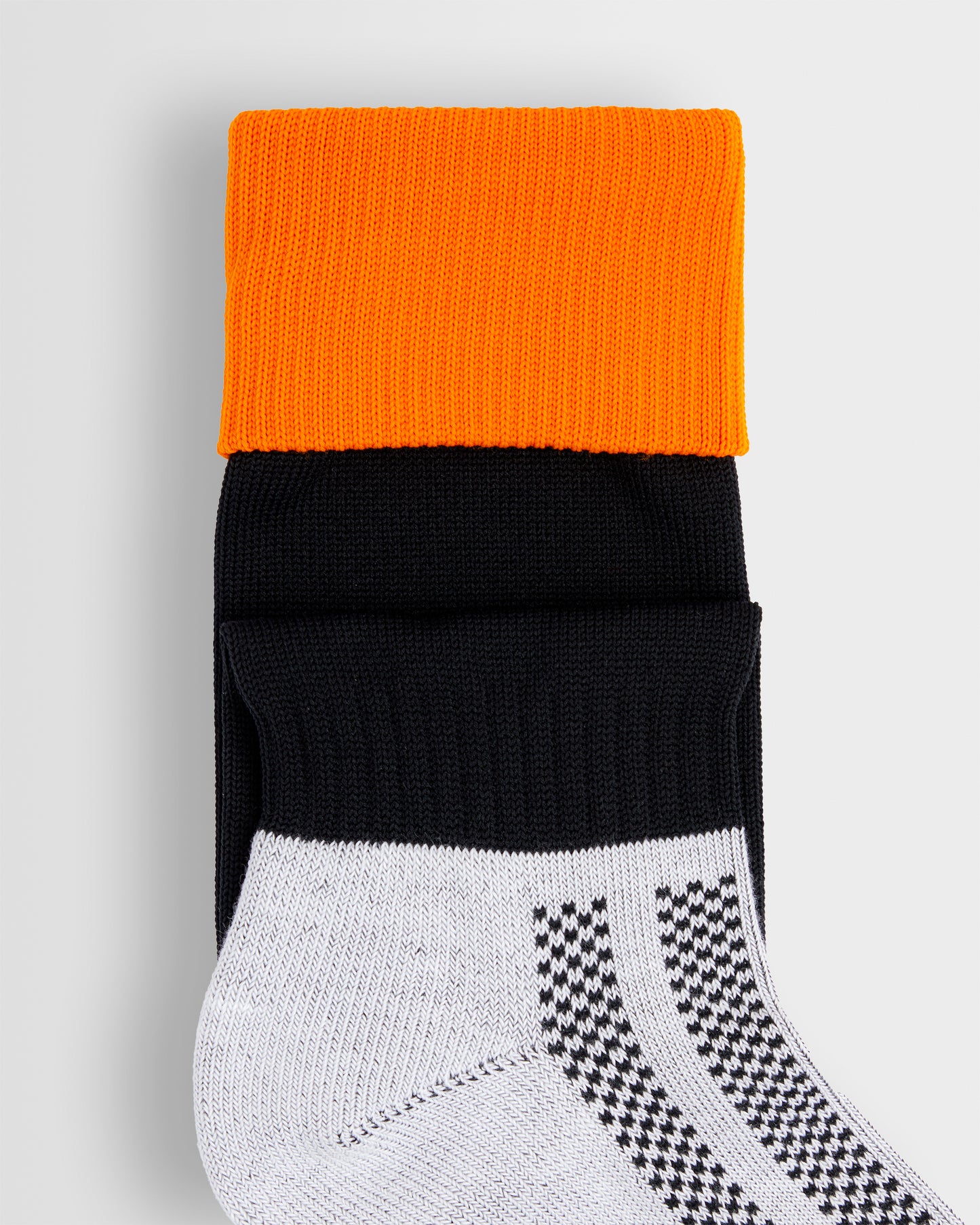 Black/Orange Football Socks