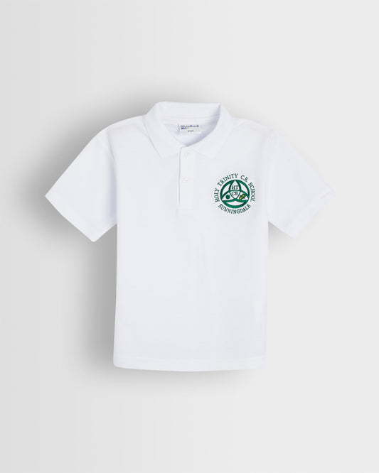 Unisex White Polo Shirt