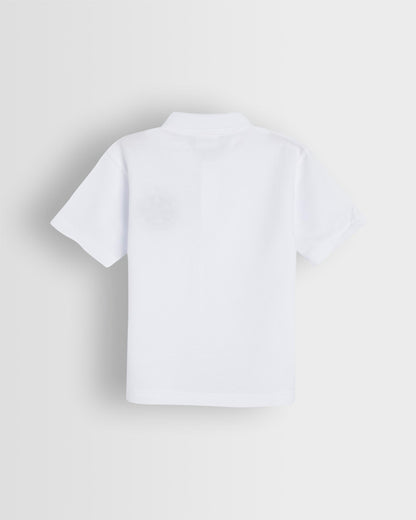 Unisex White Polo Shirt