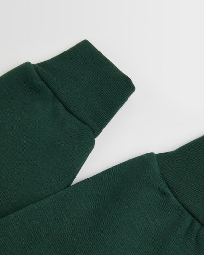 Unisex Green V Neck Sweatshirt