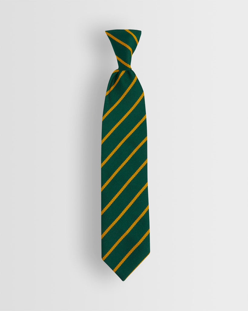 Unisex Green/Gold Elastic Tie