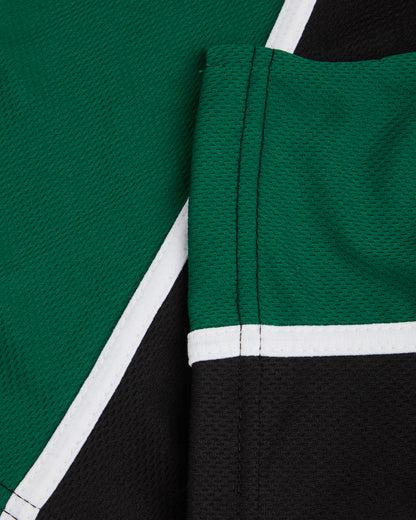 Unisex Black-Green PE Polo Shirt