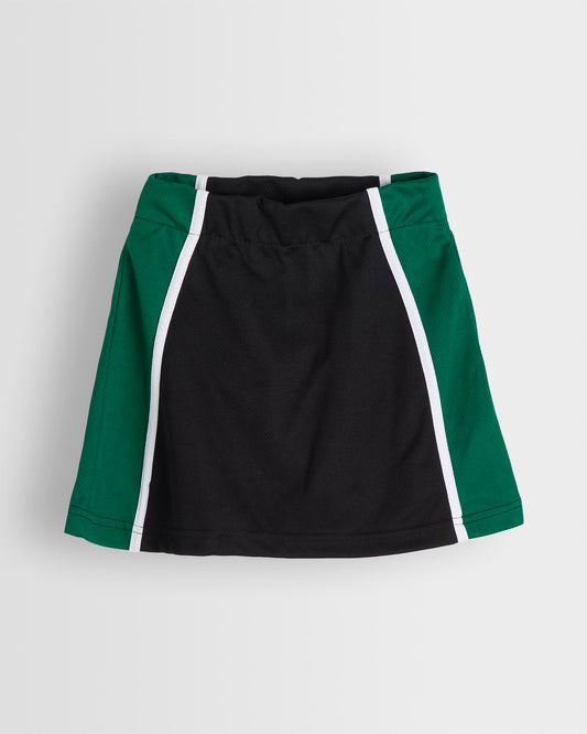 Girls Black-Green Games Skort